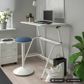 Ikea NILSERIK Sgabello Sit-Stand, Regola Altezza