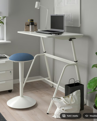Ikea NILSERIK Sgabello Sit-Stand, Regola Altezza
