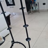 Set candelabri in ferro battuto