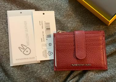 Portacarte MANDARINA DUCK MELLOW LEATHER (rosso)
