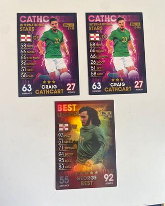 Lotto 3 Carte Match Attax Irland
