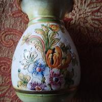 Vaso G.P. Deruta decorato a mano vintage