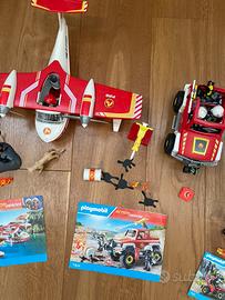Set playmobil 71463 + 72824 pompieri