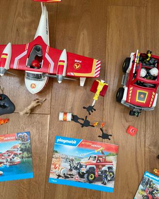 Set playmobil 71463 + 72824 pompieri
