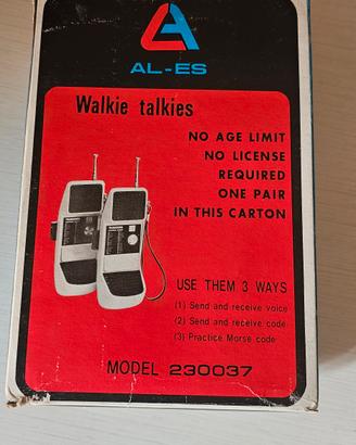 giocattoli vintage - walkie talkies anni 70/80