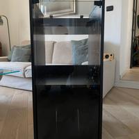 Mobile porta giradischi e vinili con ante in vetro