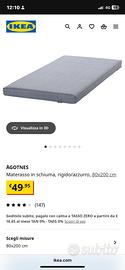 Materasso ikea agotnes 80 *200