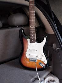 chitarra elettrica con amplificatore 