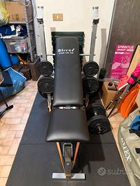 Panca pesi con porta bilanciere