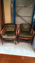 coppia poltrone vintage stile Hollywood regengy 