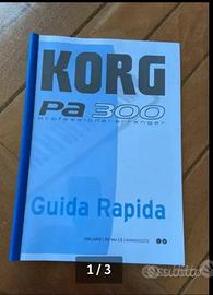 Manuale d’uso tastiera Korg pa300