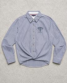 Tommy Hilfiger Camicia Donna a Righe Taglia L
