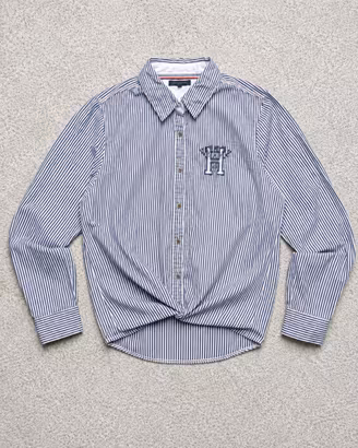 Tommy Hilfiger Camicia Donna a Righe Taglia L
