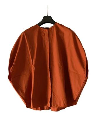 JIL SANDER camicia circle tg 36 ruggine arancione