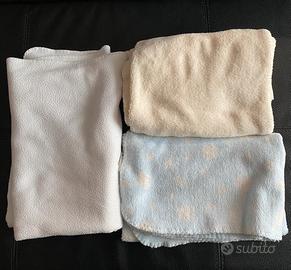 Set copertine pile neonato neonata bambino bambina