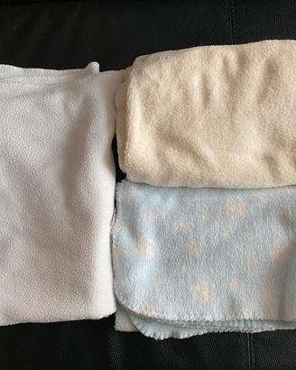 Set copertine pile neonato neonata bambino bambina