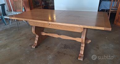 tavolo allungabile in legno massello 