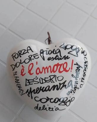 Festa della Mamma  - Cuore di porcellana