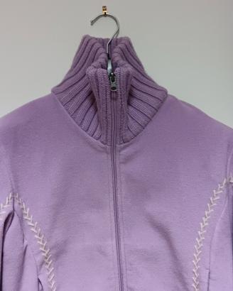 felpa collo alto con zip