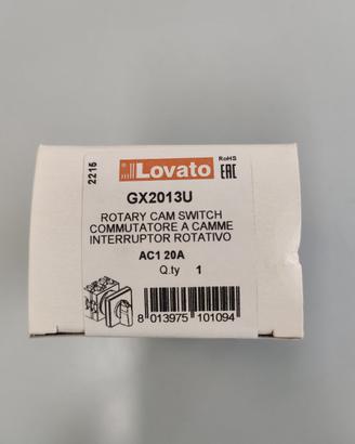 LOVATO INTERRUTTORE 1-0-2