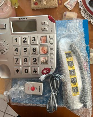 Telefono fisso Brondi con SOS – tasti grandi