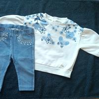 Completo Mayoral neonata 6 mesi pantaloni felpa
