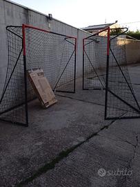 Porta calcio mai usata, con scatolo.