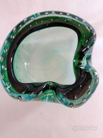 posacenere vintage in vetro di murano