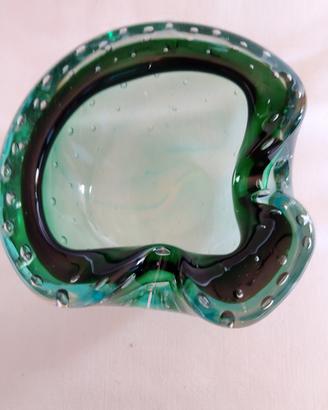 posacenere vintage in vetro di murano
