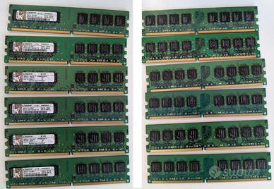 Ram ddr2 kingston KVR 6gb (8banchi da 1gb) 800Mhz