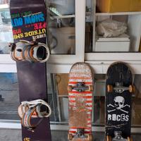 Snowboard e skateboard 