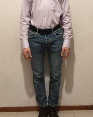 CAMICIA HILTON LILLA/LAVANDA 100% COTONE - NUOVA M