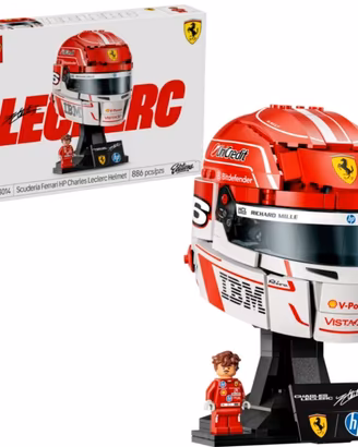 Lego 43014 Casco Leclerc team Scuderia Ferrari F1