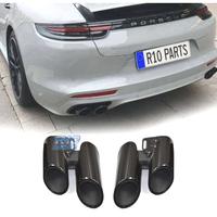 TERMINALI SCARICO PORSCHE PANAMERA 17- LOOK S NERO