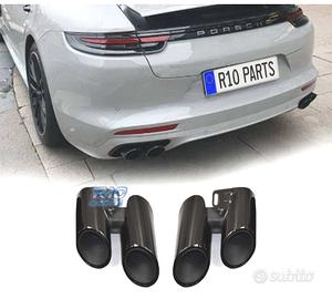 TERMINALI SCARICO PORSCHE PANAMERA 17- LOOK S NERO