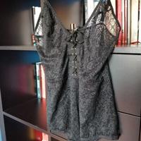 Body Tezenis pizzo nero