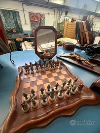 Scacchiera arrigianale in pelle