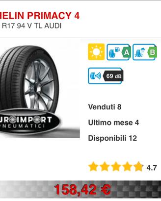 Pneumatici nuovi Michelin