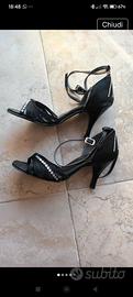 Scarpe da ballo artigianali con strass n 40