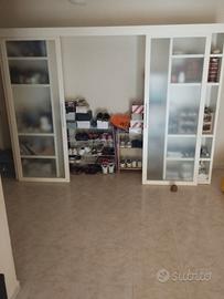 Mobile multifunzionale bianco H 205 cm L 265