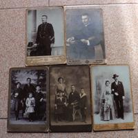 VECCHIE FOTO CARTONATE  1900