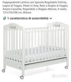 Foppapedretti lettino con materasso