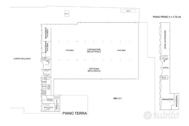 Ampio capannone produttivo in zona industriale