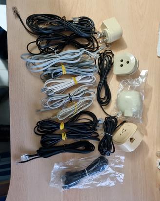 CAVO TELEFONO MODEM ADSL NERO RJ11 CAT  