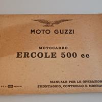 Manuale Moto Guzzi Motocarro Ercole 500 cc
