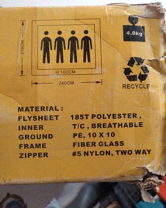 tenda 4 posti