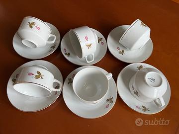 Set tazzine da te in porcellana Bulgara