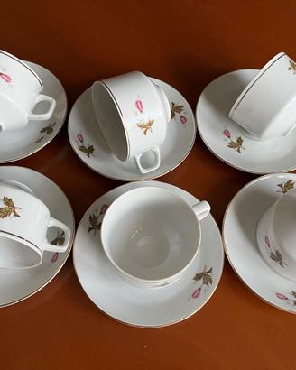 Set tazzine da te in porcellana Bulgara