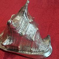 Conchiglia naturale laminata argento