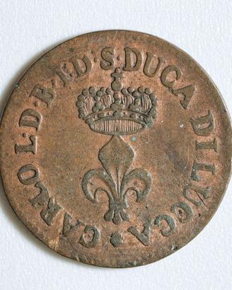 Moneta 1 Soldo 1826 Carlo L. Borbone Ducato  Lucca